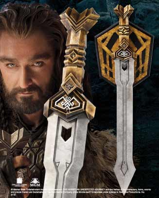 Krasnoludzki miecz Thorina z filmu Hobbit - Thorin`s Dwarven Sword Replica 