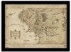 Mapa Śródziemia w ramce z filmu Hobbit (FP10452P)