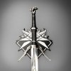Miecz długi Raven Forge Geralt of Rivia's Silver Sword - The Witcher Sword