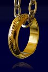 Pierścień z filmu Władca Pierścieni LOTR Ring The One Ring (pozłacany) (NN0903)