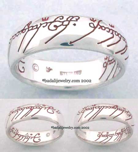 Sterling Silver The One Ring Red