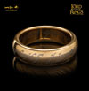 The One Ring Gold Plated Tungsten Carbide With Elvish Runes